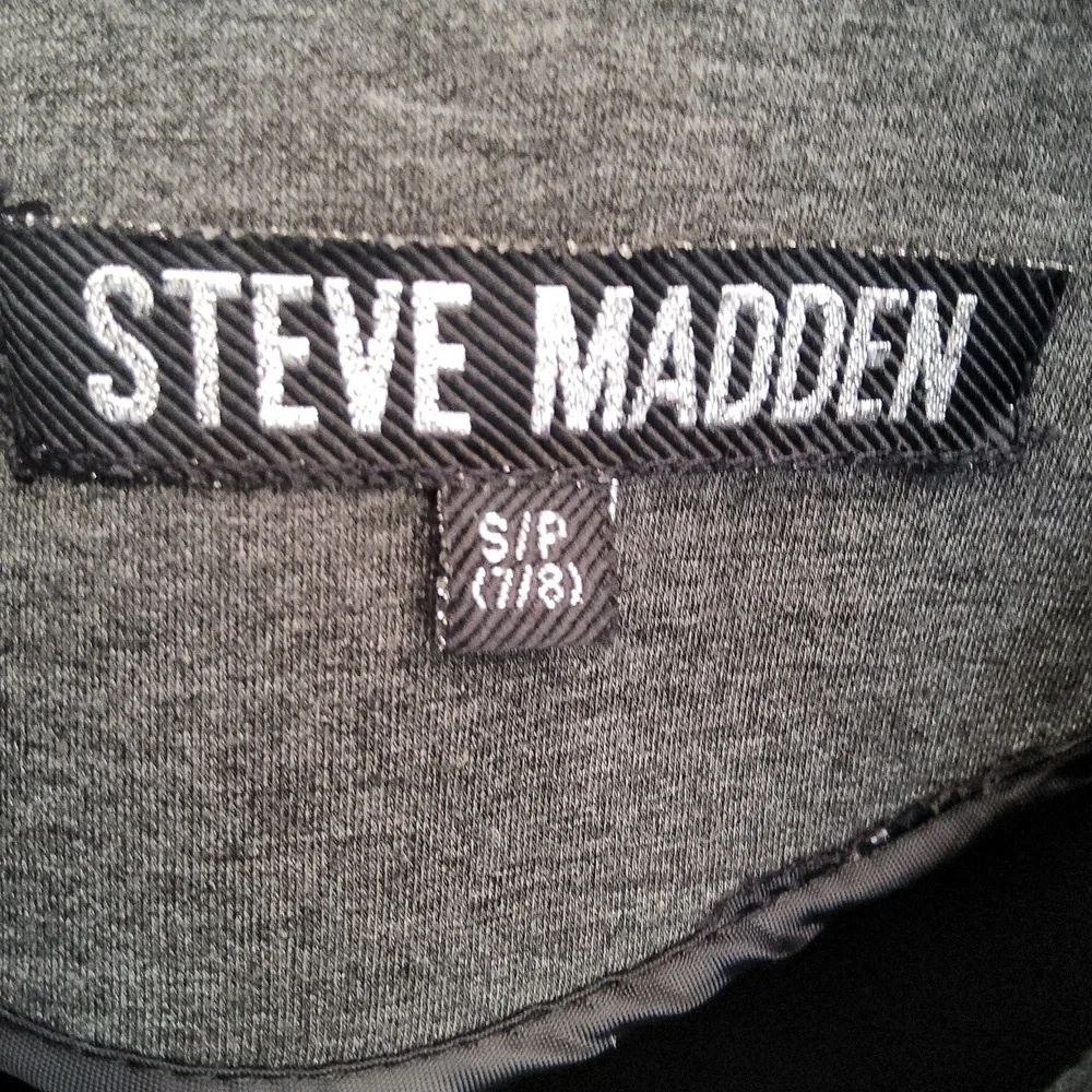 Steve Madden Charcoal Zip-Up Jacket Size Small Petite 7/8
